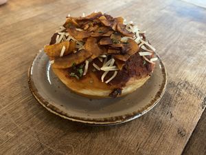 Pizza donut  at Bite Me Cafe in Madrid