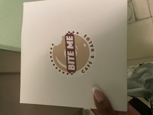 Always have the best tasting vegan donuts   at Bite Me Cafe in Madrid