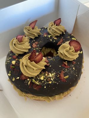 Chocolate and pistachio Cake   at Bite Me Cafe in Madrid