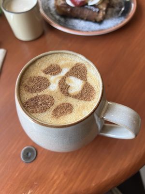 Pistachio Latté (Decaf)   at Bite Me Cafe in Madrid