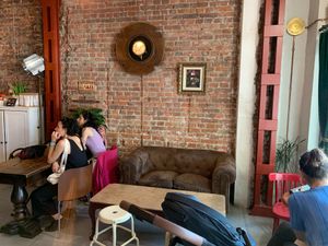 Interior at Bite Me Cafe in Madrid