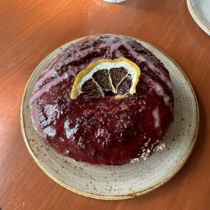 Pink lemonade doughnut  at Bite Me Cafe in Madrid