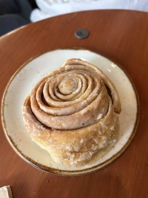 Cinnamon roll  at Bite Me Cafe in Madrid