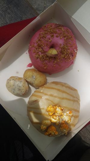 Donuts which didn't last 5 minutes but I was hoping to save for later...🙈 at Bite Me Cafe in Madrid