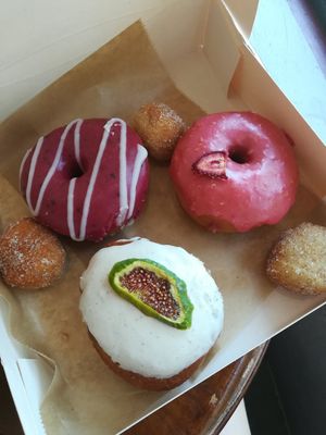 Fig, Raspberry & Cranberry doughnuts at Bite Me Cafe in Madrid
