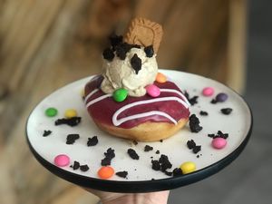 Halo + ice cream  at Bite Me Cafe in Madrid