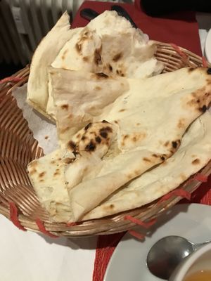 Naan bread at Annapurna in Fuessen