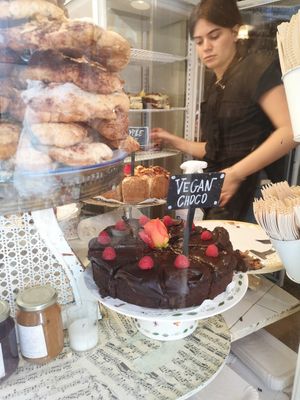 Vegan chocolate cake at De Laatste Kruimel - Langebrugsteeg in Amsterdam