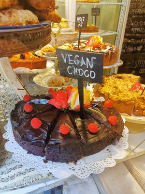 Chocolate cake at De Laatste Kruimel - Langebrugsteeg in Amsterdam