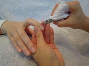 gentle nail care at Line Spa and Polish in Vancouver