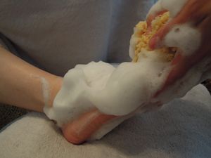 pedicure at Line Spa and Polish in Vancouver