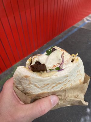 Shawarma Pita Pocket   at Hamsa Hummus Bar and Vegan Shawarma in Melbourne