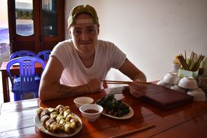 Spring rolls! at Nha Hang Hoa Tam Chay in Sapa