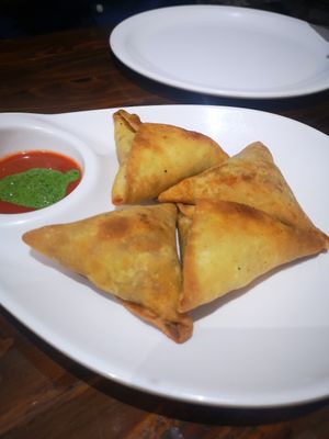 Samosas at Veg-Delight in Blantyre