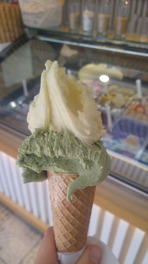 Pistacia a aloe vera.mnamkaaa at Arthur Ice Cream in Bratislava