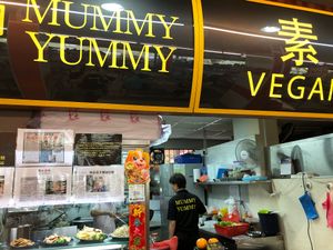 Happycow decal at Mummy Yummy Stall in Northeast Singapore