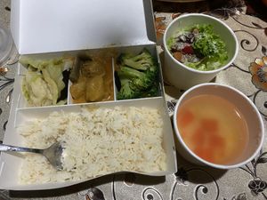 Curry potato bento set  at Greendot 绿一点 - Northpoint in North Singapore