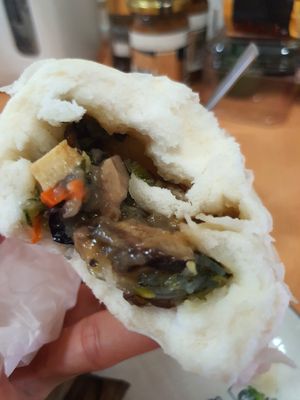 Vegan truffle vege bao ~ at Greendot 绿一点 - Northpoint in North Singapore