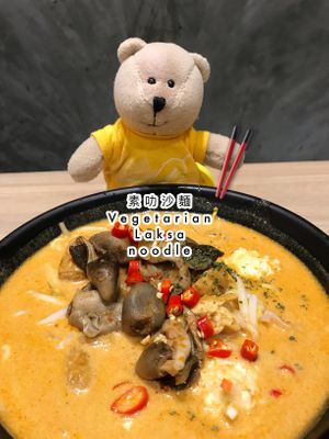 Vegetarian Laksa noodle  at Greendot 绿一点 - Northpoint in North Singapore