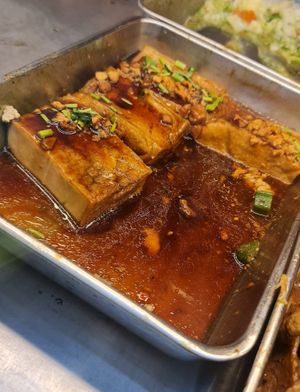 Beancurd in brown sauce  ~ 29/6/22 at Yi Pin 一品素坊 - Bukit Batok  in West Singapore