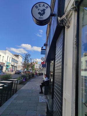 Outside at Bear Market Coffee in Blackrock