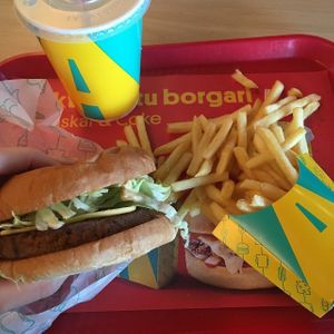 Vegan burger!  at Aktu Taktu in Reykjavik