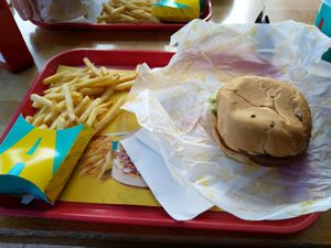 Vegan burger at Aktu Taktu in Reykjavik