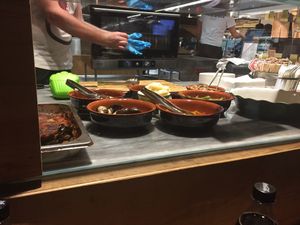 Watching food being made! at Mercato Centrale Roma in Rome