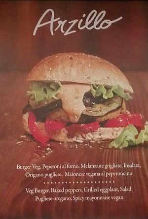 Veganer Burger at Mercato Centrale Roma in Rome