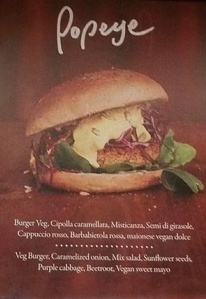 Veganer Burger at Mercato Centrale Roma in Rome