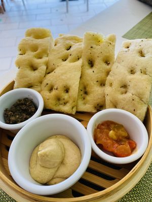 Focaccia  at Garden Fresh Cafe in Palm Beach