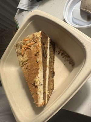 Went back in the evening for a vegan carrot cake!  at Garden Fresh Cafe in Palm Beach