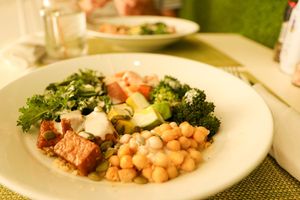 vegan bowl at Garden Fresh Cafe in Palm Beach