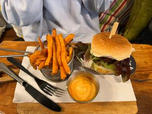 Shredded Chicken Burger  at 108 Paradise Cafe - Maybe closed in North Sydney