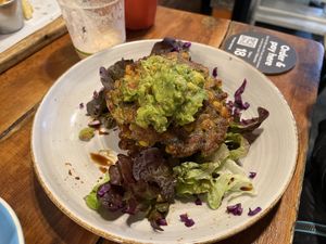 Zucchini andCorn Fritters  at 108 Paradise Cafe - Maybe closed in North Sydney
