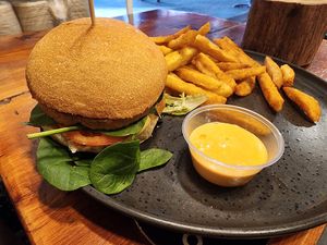 Shredded chicken burger at 108 Paradise Cafe - Maybe closed in North Sydney