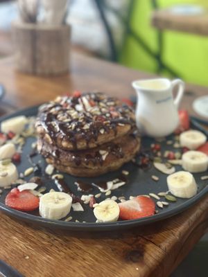 Apple and Cinnamon pancakes (much bigger in real life!)  at 108 Paradise Cafe - Maybe closed in North Sydney