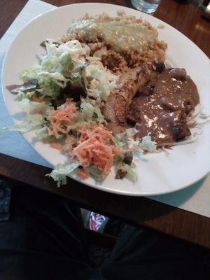 Exotic rice, vegan at De Wankele Tafel in The Hague