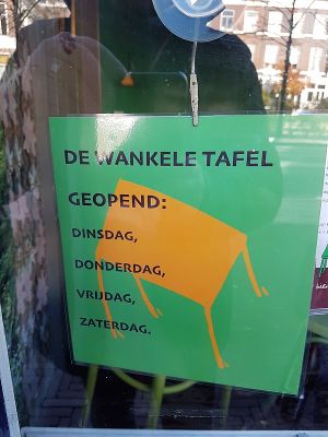 opening days at De Wankele Tafel in The Hague