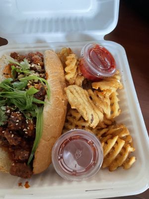  KFC sandwich   at The Street Eatery in Calgary