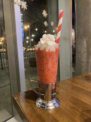 Vegan mixed berry milkshake   at The Street Eatery in Calgary
