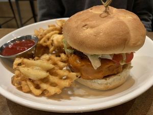 Lots of yummy burgers  at The Street Eatery in Calgary