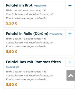 Falafel at Schanzen Döner in Hamburg