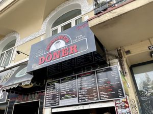 outside at Schanzen Döner in Hamburg