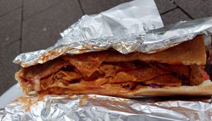 Jumbo Döner to Go at Schanzen Döner in Hamburg