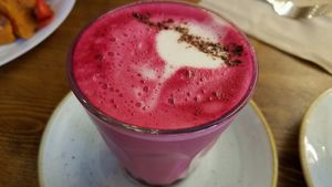 beetroot smoothie at Simply Vegan in South West London