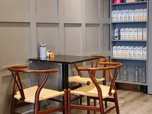 Lots of vegan milks. at Mocha Beans in Galway