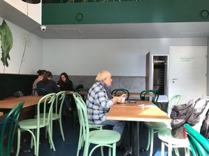 Inside the milk bar at Wegetarianski Bar Mleczny in Warsaw