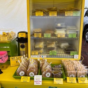 Cakes, oatmeal cream pies, brownies, biscotti--all 100% vegan made in a kitchen where no animal products are ever used. at Bananarama Bakery in Pahoa