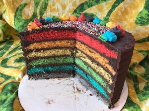 Pride Cake at Bananarama Bakery in Pahoa